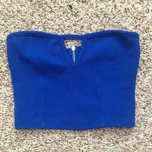 Blue tube top